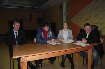 W zebraniu uczestniczył burmistrz Jan Labus. 